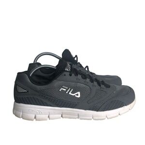 FILA Athletic Running Shoes Sneakers Gray Black Mesh Lightweight Mens‎ Size 10